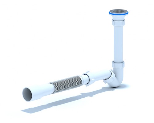 Сифон для биде 1 1/4 х 32 с трубой 32х40/50, ANI PLAST