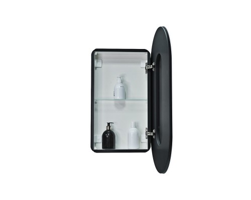Зеркало-шкаф Elmage black LED 450х800