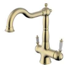 Villa Смеситель для кухни, выс.пов.излив 221мм фильтр.воды, р/ОД, бронза, LM, LM4858B