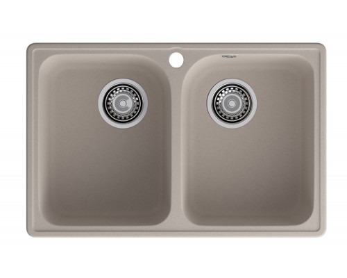 GranFest QUARZ (ECO-15) Мойка 2 чаши 740*480 (песок)