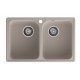 GranFest QUARZ (ECO-15) Мойка 2 чаши 740*480 (песок)