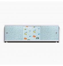 ОПТИМА_Decor Экран для ванны 150 см,ПВХ с офсетной печатью,(тропический бриз-001), ALAVANN