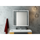 Зеркало-шкаф Mirror Box black Led 800х800