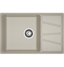 GRANFEST Мойка композит VERTEX, GF-V-780L, чаш+кр 780*500, топаз