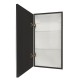 Зеркало-шкаф Mirror Box black Led 350х650 левый