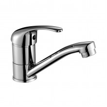 A35 Смеситель для умывальника/мойка, с пов. изливом 150мм., р/ОД, хром, ROS, А35-22