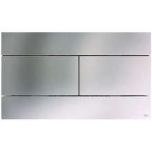 057141 Панель механ. двойная SLIM INOX, пластик, матовый, OLI