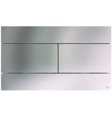 057141 Панель механ. двойная SLIM INOX, пластик, матовый, OLI