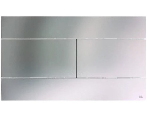 057141 Панель механ. двойная SLIM INOX, пластик, матовый, OLI
