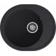 GRANFEST Мойка URBAN 857L  1-чаша+крыло 570*480мм черный арт.GF-UR-