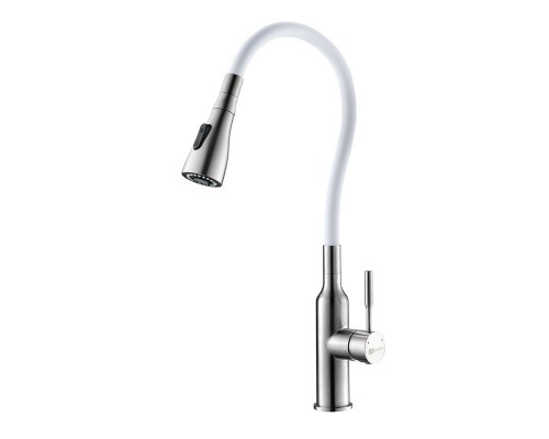 Expert Смеситель для кухни, гиб.излив 203мм, р/ОД, матовый/белый, LM, LM5082S-White Expert Смеситель для кухни, гиб.излив 203мм, р/ОД, матовый/белый, LM, LM5082S-White