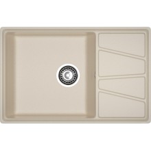 GRANFEST Мойка композит VERTEX, GF-V-780L, чаш+кр 780*500, кашемир