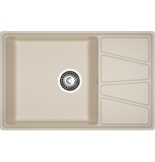 GRANFEST Мойка композит VERTEX, GF-V-780L, чаш+кр 780*500, кашемир