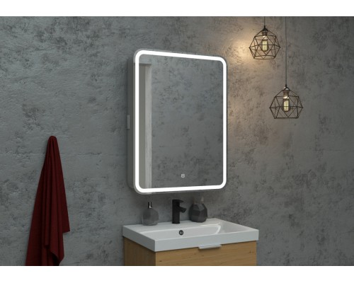Зеркало-шкаф Elliott LED 600х800 правый с розеткой