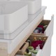 Тумба Lemark OLIVIA 125 см под 2 раковины, подвесная,4 ящика, цвет корпуса: Дуб кантри, цвет фасада:
