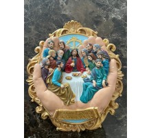 Скульптура из смолы  Тайная вечеря Иисус и 12 учеников BR