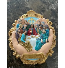 Скульптура из смолы  Тайная вечеря Иисус и 12 учеников BR