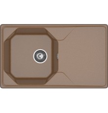 GRANFEST Мойка композит UNIQUE, GF-U-840L, чаш+кр 840*500, терракот
