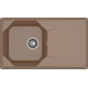 GRANFEST Мойка композит UNIQUE, GF-U-840L, чаш+кр 840*500, терракот