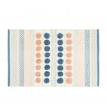 Коврик для ванной 1-ый Fixsen LOTUS, FX-8030W, mix (розовый+синий+белый+серый), 50х80см