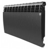 [308991] Радиатор биметаллический Royal Thermo Piano Forte 500 noir sable 10 секций, черный +15801 ₽