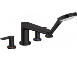 [336412] Смеситель Hansgrohe Talis E 71748670 для ванны, черный матовый +65410 ₽