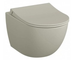 [372675] Подвесной безободковый унитаз Vitra Sento 7748B020-0101 крышка микролифт, цвет матовый тауп +16928 ₽