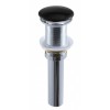 [443083] Донный клапан для раковины без перелива Bronze de Luxe, Clik-Clak, черный матовый/хром, 1001B +3036 ₽