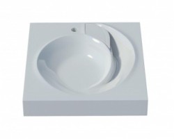 [529031] Раковина Madera Milen 80 см, искусственный мрамор, белый, 4627173210119 +12590 ₽