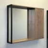 [489755] Зеркальный шкаф Comforty Лиссабон-90, дуб темный, 00-00006136 +11800 ₽