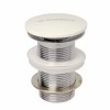 [609891] Донный клапан Montebianco SV-001 для раковины, click-clack, без перелива, белый, 40001 +3300 ₽