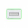 [313946] Кнопка управления AlcaPlast M1470-AEZ112 с цветной пластиной, светящаяся кнопка белая, свет зеленый +29641 ₽