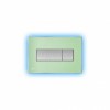 [313953] Кнопка управления AlcaPlast M1472 - AEZ111 с цветной пластиной, светящаяся кнопка зеленая, свет голубой +29641 ₽