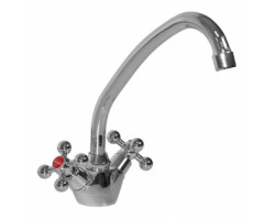 [326550] Смеситель для кухонной мойки 1/2 кер Mixline ML07-032, хром +3356 ₽