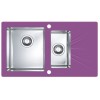 [330145] Мойка кухонная Alveus Karat 20 левая/правая, фиолетовая +158919 ₽