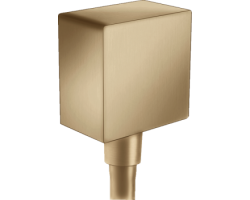 [335735] Шланговое подсоединение Hansgrohe FixFit Square, шлифованная бронза, 26455140 +4820 ₽