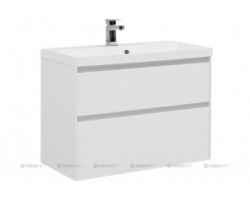 [335822] Тумба под раковину Aquanet Гласс 100 00235664, цвет белый +40868 ₽