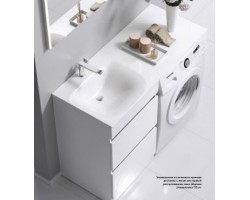 [337258] Раковина Акватон Лондри 105 см, 1A72223KLH010, искусственный камень, белый +17089 ₽