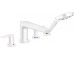 [336414] Смеситель Hansgrohe Talis E 71748700 для ванны, белый матовый +65410 ₽