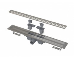 [392139] Водоотводящий желоб AlcaPlast APZ1SMART-LINE-750 с порогами для перфорированной решетки +28633 ₽