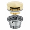 [403627] Донный клапан для раковины Jacob Delafon Nouvelle Vague E30536-BGG, с системой клик-клак, универсальный, глянцевое золо +7030 ₽