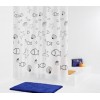 [518927] Штора для ванной комнаты Ridder Seashell 180 x 200 см, синий/белый, 32630 +2125 ₽