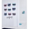 [526019] Штора для ванной комнаты Ridder Catgang 180 x 200 см, белый/голубой, 4200300 +5317 ₽