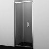 [555999] Душевая дверь в нишу WasserKRAFT Weser 78F, 100 х 200 см, профиль серебристый, стекло прозрачное, 78F12 +57590 ₽
