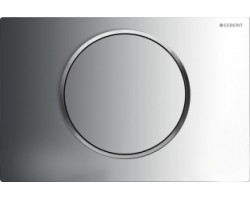 [81554] Клавиша Geberit Sigma Type 10 115.758.KH.5, одинарный смыв, рамка-глянцевый хром/кнопка-глянцевый хром/кольцо-матовый хр +11884 ₽