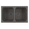 [322523] Кухонная мойка Mixline ML-GM23 (309), врезная сверху, цвет - темно-серый, 77.5 х 50.5 х 20 см +9252 ₽