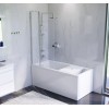 [391035] Акриловая ванна Am.Pm Gem 150 x 70 см, с каркасом, шторкой, душевым гарнитуром и смесителем (W90ASET-150D3W5) +80290 ₽