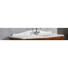 [109365] Столешница с цоколем Tiffany Barocco Top B/Carrara p/7241, мрамор Bianco Carrara, 116*60 см с 1-м отверстием для смесит +68040 ₽