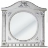 [155480] Зеркало Atoll Napoleon-195 91,5*94,5 cм, argento (белый жемчуг/патина серебро) +22395 ₽