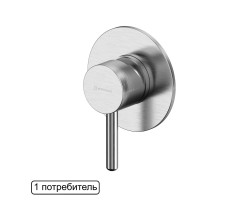 (РАСПРОДАЖА) Смеситель скрытого монтажа на 1 потребитель WHITECROSS Y Y1245NIB (браш. никель) +16340 ₽